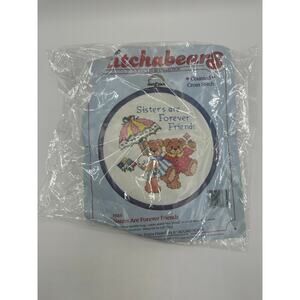 Stitchbears #7685 “Sisters Are Forever Friends” Counted Cross Stitch Kit Lucy